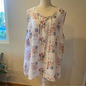Multi color flowered Tank top